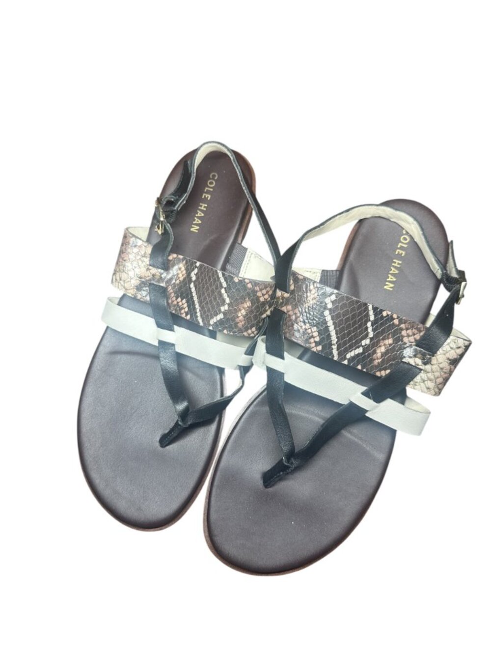 Cole Haan Python Sandals Size 7 - Picture 2 of 3